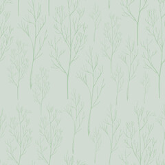 Dry Brunches Seamless Pattern