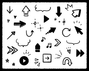 手描き風の矢印アイコンのセット かわいい ポップ 飾り 装飾 やじるし ハート 星 落書き Wall Mural Yugoro 手描き風の矢印アイコンのセット かわいい ポップ 飾り 装飾 やじるし ハート 星 落書き Wall Mural Yugoro