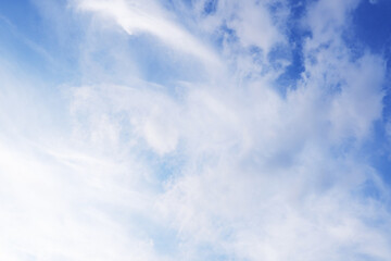 Beautiful white cloudy sky, 白い雲に覆われた空、空模様