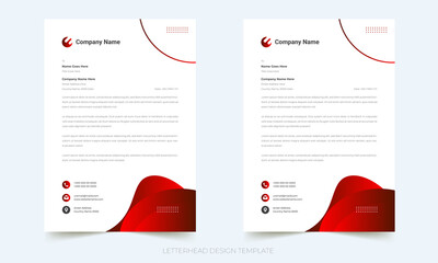 Letterhead Design Template Print Ready fully editable 