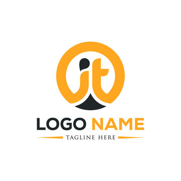 Simple creative JT&nbsp;design concept suitable for company logo, print, digital, icon, apps, and other marketing material purpose
