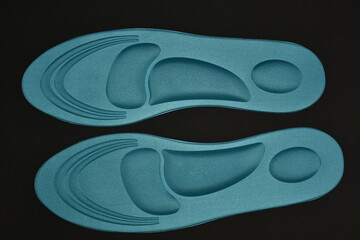 Blue Memory Foam  Shoe Insoles 