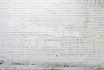 Photo of a white brick wall. Abstract background.
