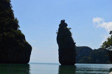 The stunning landscapes of Khao Sok National Park and around the bridge of the River Kwai in...
