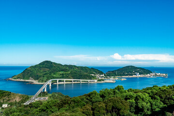 長崎県長崎市　伊王島　香焼総合公園展望台からの眺望
