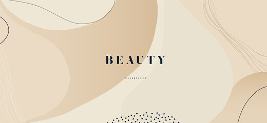 Abstract contemporary organic shapes background. Minimalist aesthetic.