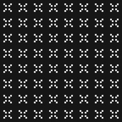 Abstract Cross Pattern Dots Logo generative computational art illustration