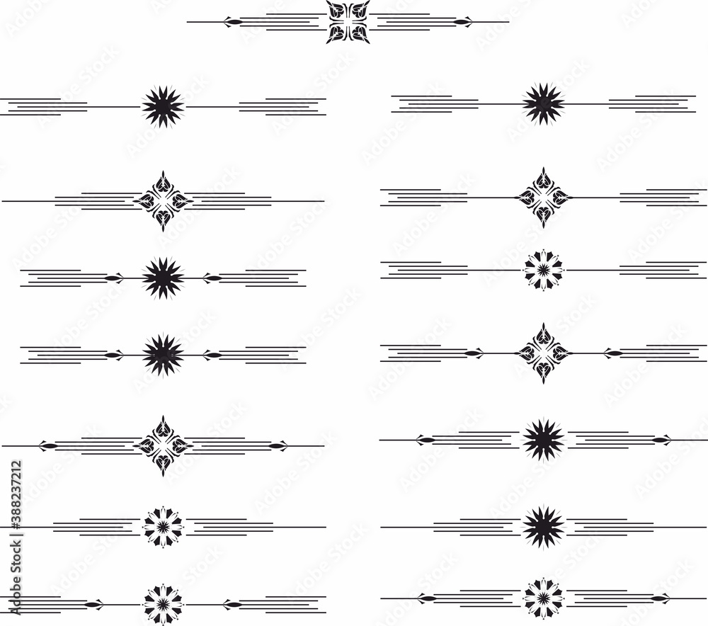 Poster decorative element divider separator pattern