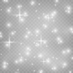 Vector magic glow. White dust png. PNG. Spray glitter. Flash Light. Dust.
