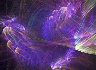 Obraz premium fractal on black