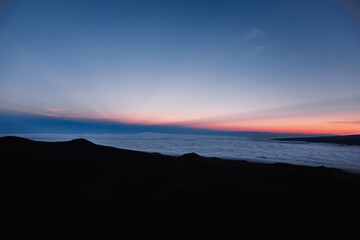 Sunet at Mauna Kea, Big island, Hawaii
