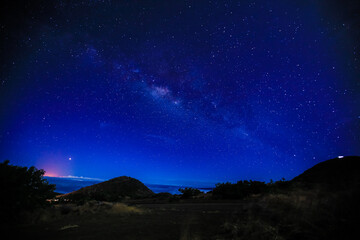 Starry Milky Way at Mauna Kea, Big island, Hawaii