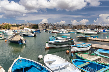 Fototapeta na wymiar Marsaskala, coastal fisherman´s town in Malta.
