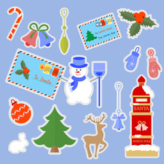 Vector Merry Christmas New Year 2021 Holiday Santa