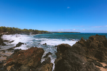 Fototapeta na wymiar La Perouse Bay, Kihei, Maui, Hawaii