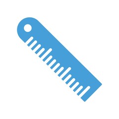 Ruler Flat Icon Vector Logo Template Illustration