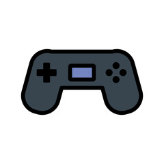 Game Controller Flat Icon Vector Logo Template Illustration