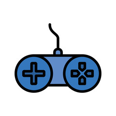 Game Controller Flat Icon Vector Logo Template Illustration