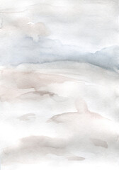 Obraz premium watercolor forest background. landscape with trees and grass, abstract nature background, coniferous forest template, hand drawn illustration