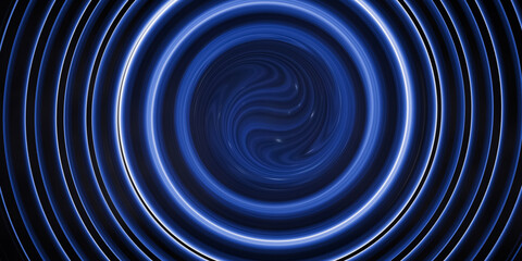 Abstract blue background. The illustration shows Cycle with blue waves.