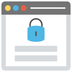 
Website wireframe flat design icon 
