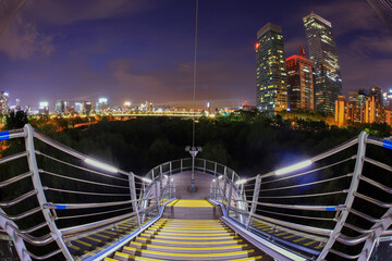Fototapeta na wymiar Korean city view at night.