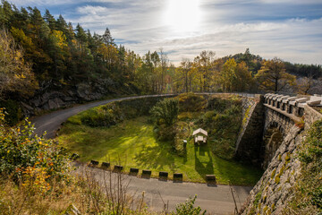 Fototapeta premium old bridge over the road