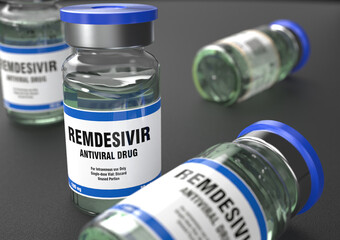 Coronavirus Vaccine injection vials medicine drug bottles. Covid-19 2019-ncov Sars-cov-2 Vaccination