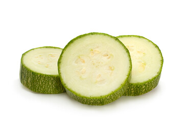Zuccini vegetable on white