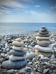 stones on the beach