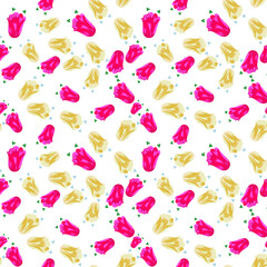 seamless small vector flower design pattern  on   background