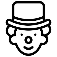 
A comic performer, clown 
