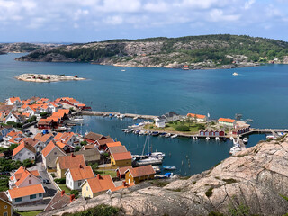 Obraz premium Tourist resort Fjallbacka village in Sweden