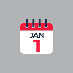 Flat icon calendar isolated on gray background. Vector illustration.