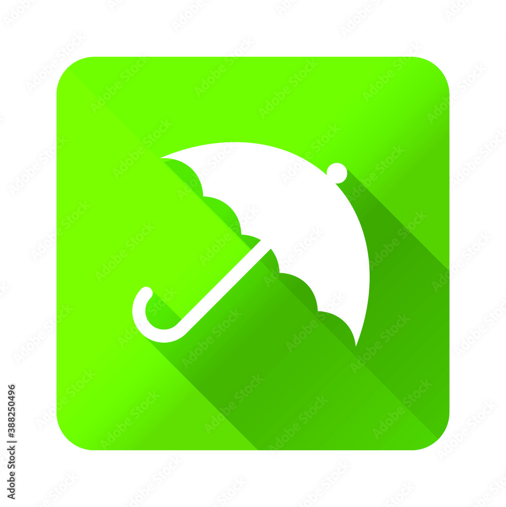 Poster flat universal white ecology icon with shadows on realistic colorful button on background . isolated