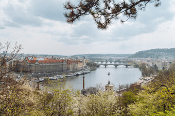 view of the river in the city