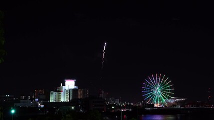 四日市花火大会 日本の花火大会 Wall Mural Wallpaper Murals Lastpresent
