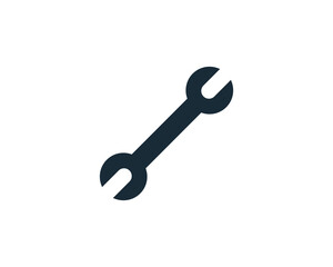 Wrench Icon Vector Logo Template Illustration Design