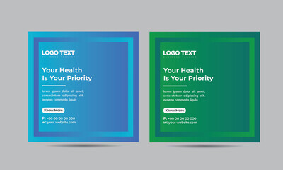 Medical Social Media Banner Designs & Templates

template details:
Easy Customization and Editable
2 Color Versions
Full  Vector Eps. File