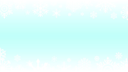 Abstract White Winter Snowflake Blue Gradient Background Vector Design Style Celebration Template