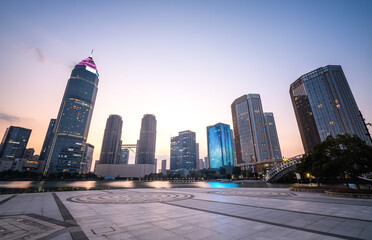 Obraz premium Modern office building in the CBD of Shaoxing, China