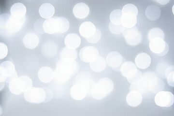 Defocused background with twinkling lights. Blurry bokeh. Christmas background.