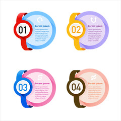 Modern infographics design options banner. Vector illustration..