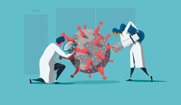 Scientists researching coronavirus