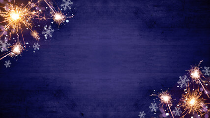 Festive Silvester Party/ New year / New Year's Eve / Holiday background - Top view / above view...