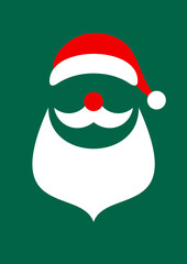 Abstrakter Weihnachtsmann Rot Weiß Grün