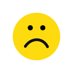 Emotion icons. round lines Emoji symbols. Smile icon. Emoticon or emoji illustration icons