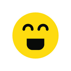 Emotion icons. round lines Emoji symbols. Smile icon. Emoticon or emoji illustration icons