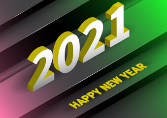 2021 happy new year background