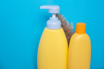  bath products on a colored background